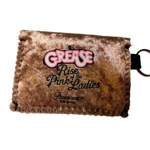 Grease Rise of the Pink Ladies Change Purse Velvet Paramount Original Key Ring